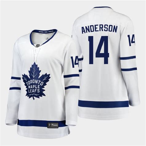 NHL Shop Women's Toronto Maple Leafs White Away Breakaway Jersey logo