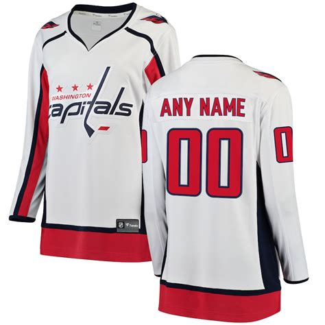 NHL Shop Women's Washington Capitals White Away Breakaway Jersey logo