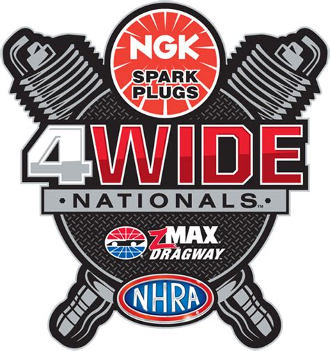 NHRA 2016 DENSO Spark Plugs NHRA Nationals Tickets logo