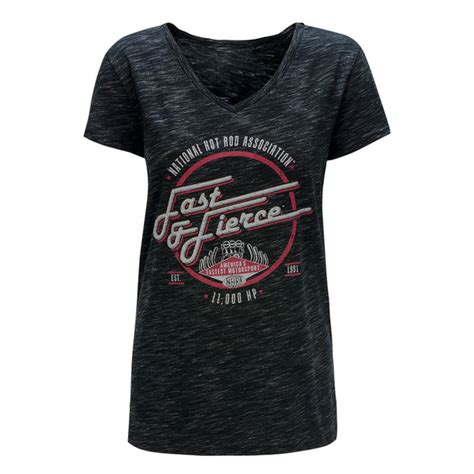 NHRA Ladies Fast & Fierce T-Shirt logo