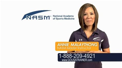 National Academy of Sports Medicine (NASM) TV commercial - The Career for You