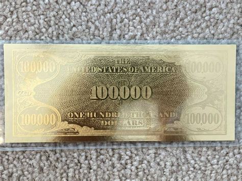 National Collector's Mint $100,000 Gold Certificate Tribute tv commercials