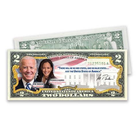 National Collector's Mint Biden-Harris Colorized $2 Bill