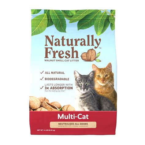 Naturally Fresh Multi-Cat Walnut Shell Cat Litter
