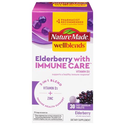 Nature Made Wellblends Elderberry with Immune Care