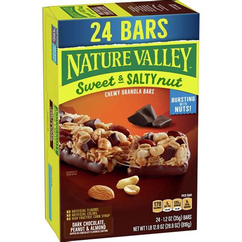 Nature Valley Sweet and Salty Nut Dark Chocolate, Peanut and Almond