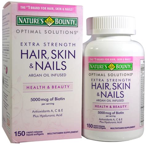 Nature's Bounty Extra Strength Hair, Skin & Nails Softgels