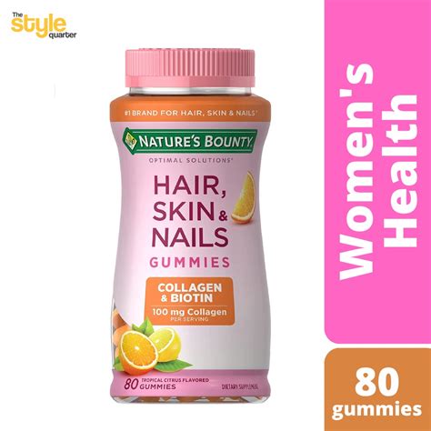 Nature's Bounty Hair, Skin & Nails Tropical Citrus Flavored Gummies logo