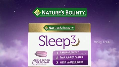 Natures Bounty Sleep3 TV commercial - Triple Action