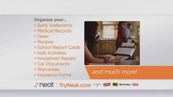 Neat Digital Filing System TV commercial - Stay Organized