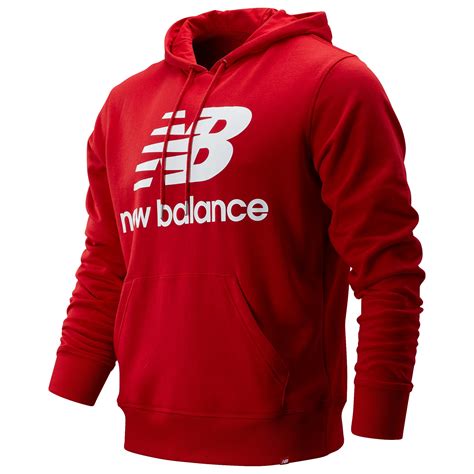 New Balance Essentials Stacked Logo Pullover Hoodie logo