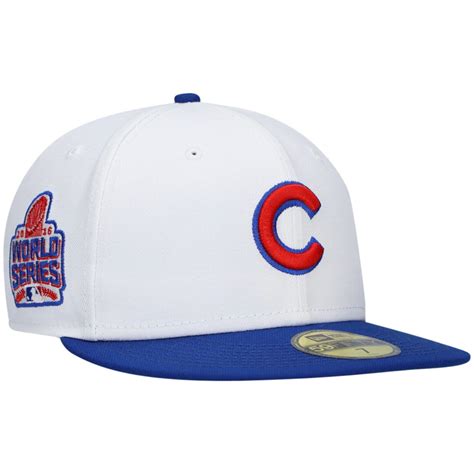 New Era Chicago Cubs 2016 World Series Hat logo