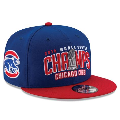 New Era Men's Chicago Cubs Royal 2016 World Series Champions Clubhouse Flex Hat