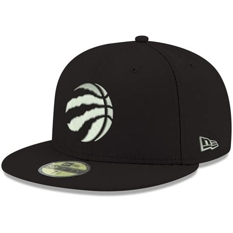 New Era Toronto Raptors Black Logo Official Team Color 59FIFTY Fitted Hat