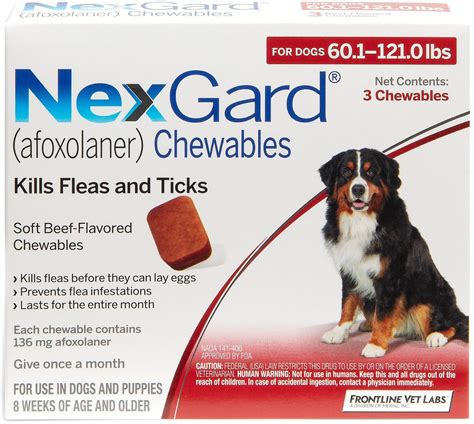 NexGard Chewables for Dogs 60.1-121.0 lbs logo