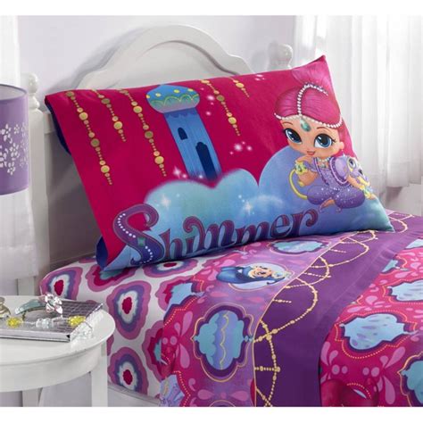 Nickelodeon Shimmer and Shine Magic Wonders Polyester Sheet Set logo