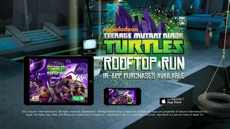 Nickelodeon TMNT Rooftop Run Mobile App TV commercial