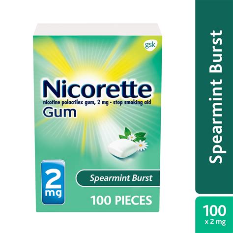 Nicorette Gum: Spearmint Burst logo