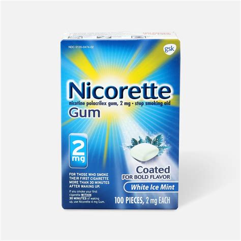 Nicorette Gum: White Ice Mint logo