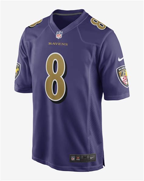 Nike Baltimore Ravens Lamar Jackson Game Jersey logo