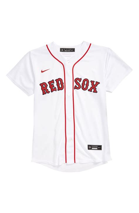 Nike Boston Red Sox Youth Home Replica Team Jersey logo