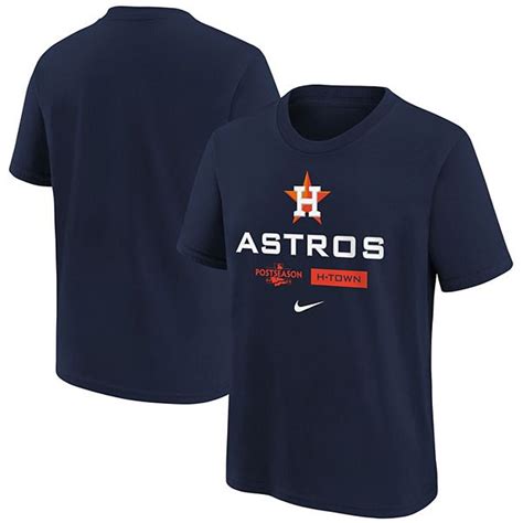 Nike Houston Astros Navy 2021 Postseason Authentic Collection Dugout T-Shirt