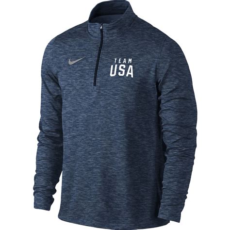 Nike Men's Anthracite Heathered Element Quarter-Zip Pullover Jacket logo