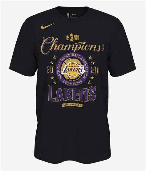 Nike Men's Los Angeles Lakers 2020 NBA Finals Champions Locker Room T-Shirt tv commercials