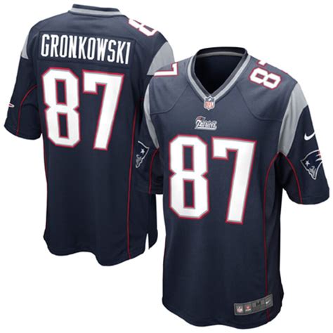 Nike New England Patriots Rob Gronkowski Navy Blue Game Jersey