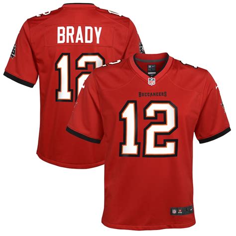 Nike Tom Brady Tampa Bay Buccaneers Red Game Jersey logo