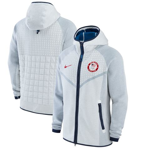 Nike U.S. Olympics Tech Engineered Raglan Full-Zip Hoodie logo