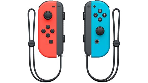 Nintendo Switch With Neon Blue & Red Joy-Con logo