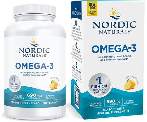 Nordic Naturals Omega-3 690mg Soft-Gels, Lemon