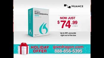 Nuance Dragon NaturallySpeaking 13 Home TV commercial - Holiday Bundle