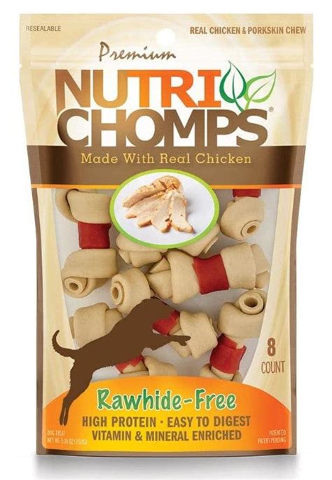 Nutri Chomps Real Chicken & Pork Skin Chews logo