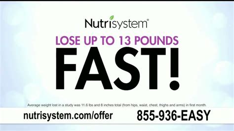 Nutrisystem FreshStart tv commercials