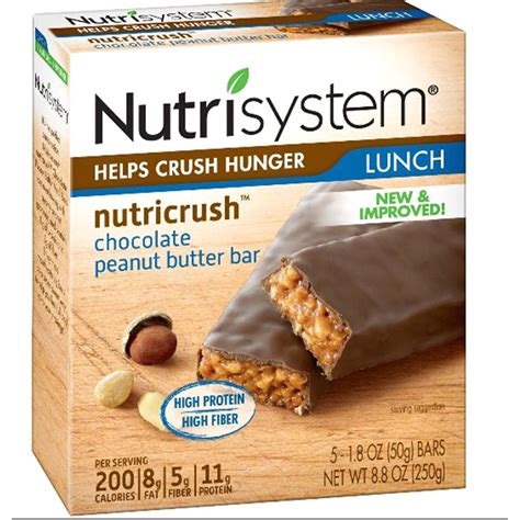 Nutrisystem NutriCrush Peanut Butter Chocolate Bar tv commercials