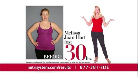 Nutrisystem TV Spot, 'Results' Featuring Melissa Joan Hart