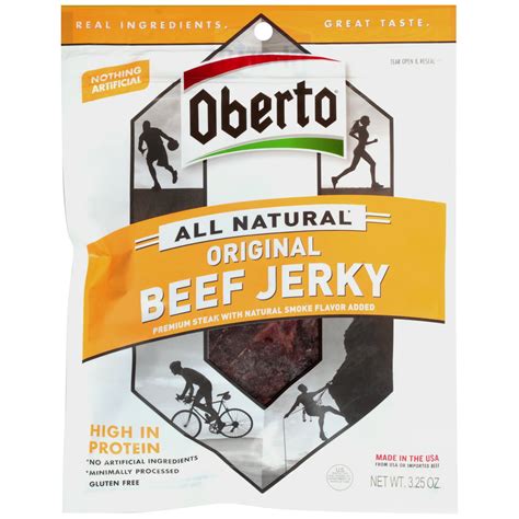 Oberto All Natural Peppered Beef Jerky tv commercials
