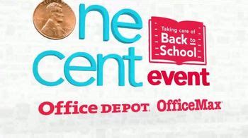 Office Depot One Cent Event TV Spot, 'Taking Care of Back to School'