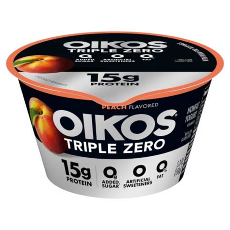 Oikos Peach Blended Greek Yogurt logo