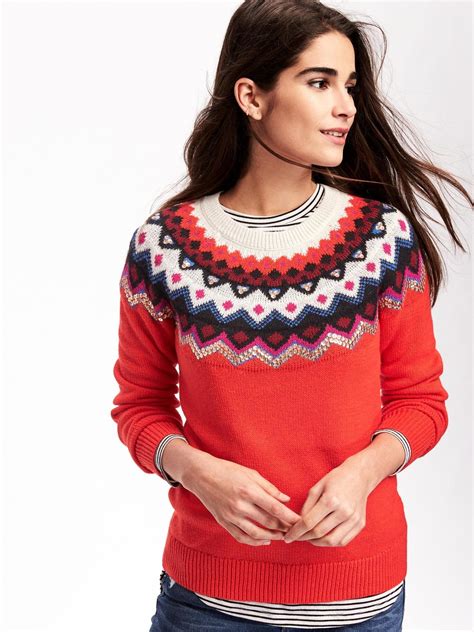 Old Navy Fair Isle Sweater for Women tv commercials