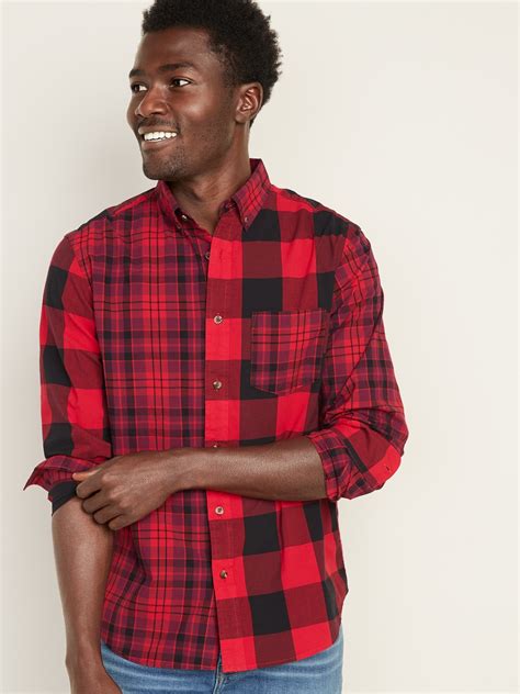 Old Navy Regular-Fit Built-In Flex Patchwork-Plaid Everyday Shirt for Men tv commercials