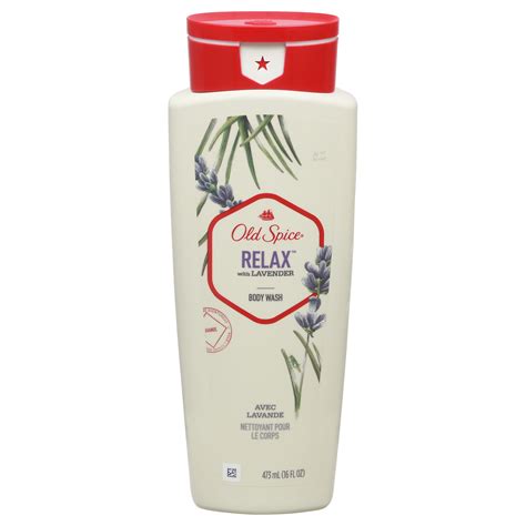 Old Spice Body Wash for Men Relax With Lavender logo