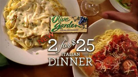 Olive Garden 2 For $25 Italian Dinner TV Commercial