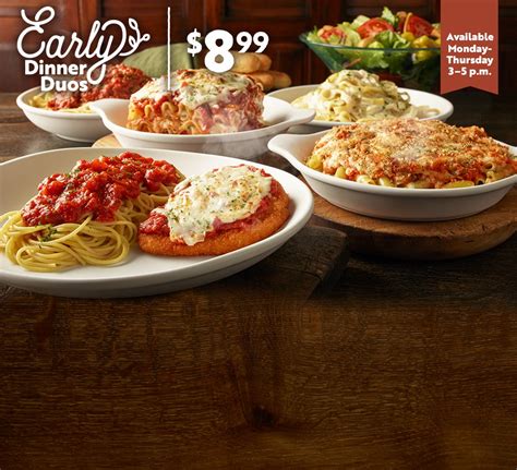 Olive Garden Early Dinner Duos tv commercials