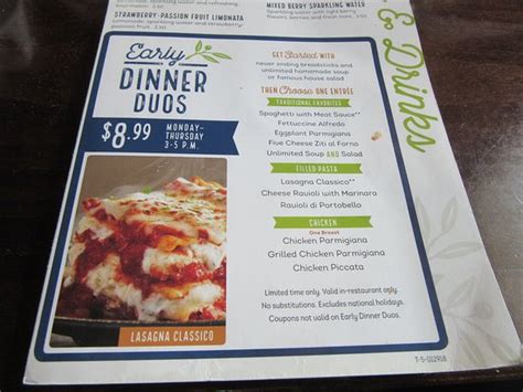 Olive Garden Italian Duos