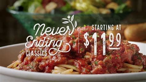 Olive Garden Never Ending Classics TV commercial - Mix It Up