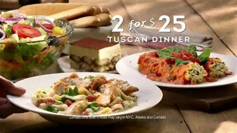Olive Garden Tuscan Dinner TV commercial - More New Dishes