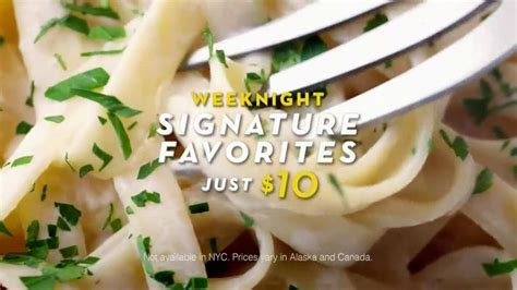 Olive Garden Weeknight Signature Favorites TV Spot, Song by Tim Myers featuring Quinn Friedman